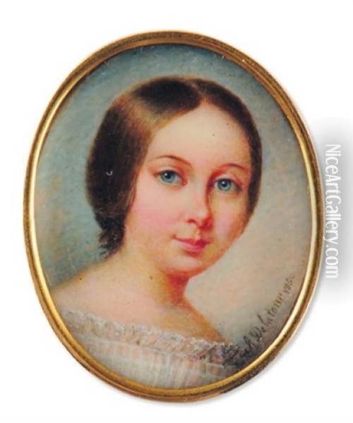 Portrait De Marie Toussaint Oil Painting - Alexandre Delatour