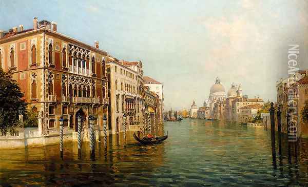 The Grand Canal Venice Oil Painting - Bernard Hay