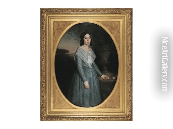 Portrait Of Marie Celina Brieu Oil Painting - William-Adolphe Bouguereau