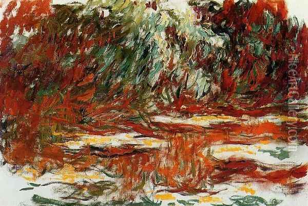 The Water-Lily Pond2 1918-1919 Oil Painting - Claude Oscar Monet