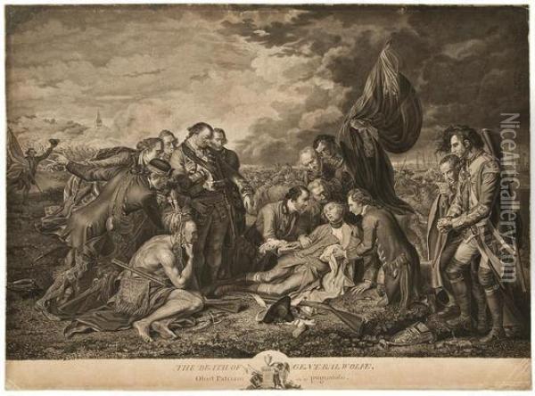 ````the Death Of General Wolfe, Obiit Patriam Pugnando'. Oil Painting - Benjamin West Clinedinst