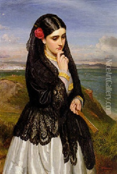 The Day Dream Oil Painting - Charles Sillem Lidderdale