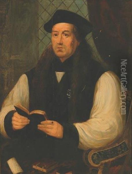 Ritratto Dell'arcivescovo Di Canterbury Oil Painting - Charles Cranmer