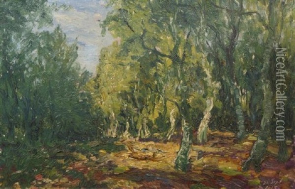 September Oil Painting - Egbert Rubertus Deck Schaap
