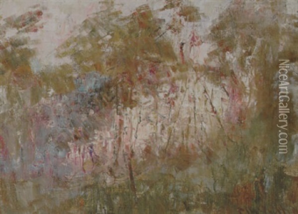 A Bush Glimpse Oil Painting - Frederick McCubbin