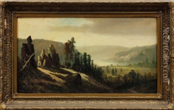 Valley Landscape Oil Painting - Joseph (Joe) D. Strong