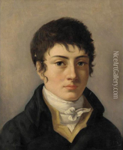 Portrait Of Young Man Oil Painting - Louis Leopold Boilly