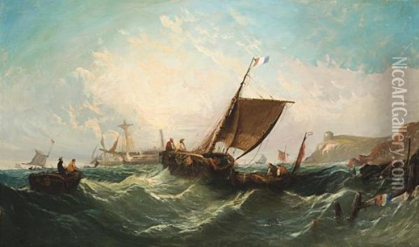 Shipwreck Oil Painting - William Clarkson Stanfield
