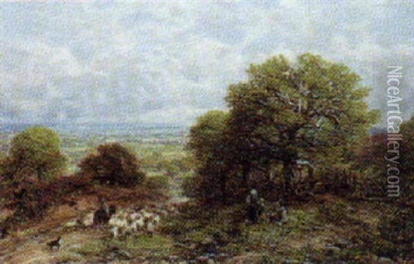 The Shepherd Oil Painting - George William Mote