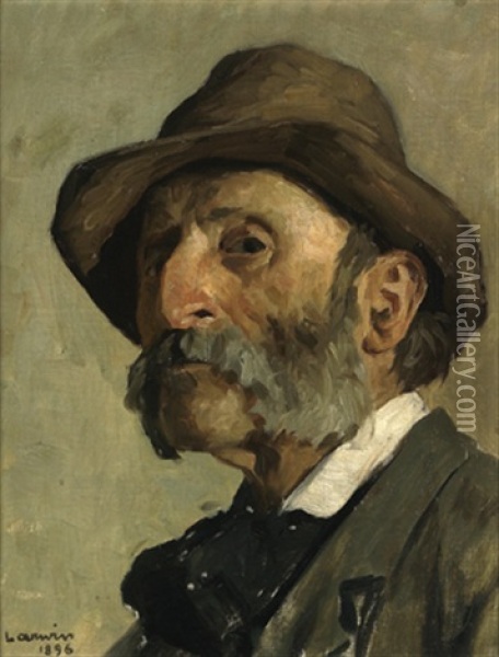 Mannerportrait Oil Painting - Hans Larwin
