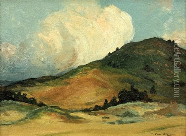 California Hills Oil Painting - Frank Joseph van Sloun