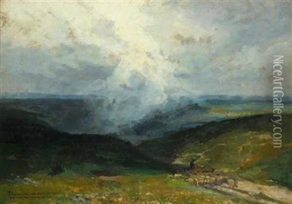 Fog In The Mountains Oil Painting - Alois Kalvoda