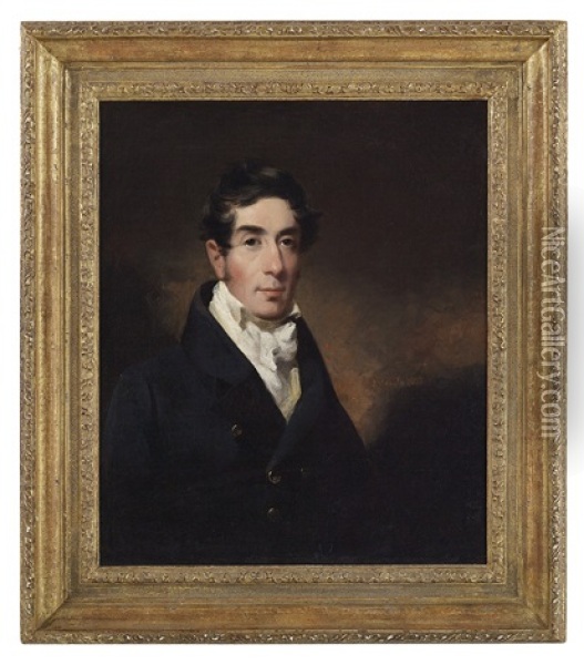 Portrait Of John Wandell (ca. 1790-1868) Oil Painting - John Neagle