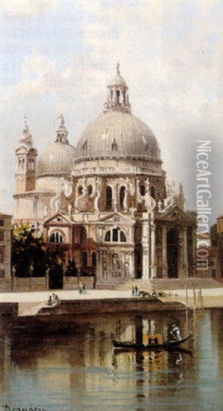 The Church Of Santa Maria Della Salute, Venice Oil Painting - Antonietta Brandeis