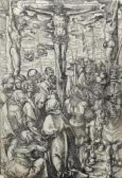 Thecrucifixion; The Lamentation Oil Painting - Lucas The Elder Cranach