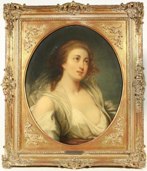 Young Maiden Oil Painting - Jean Baptiste Greuze