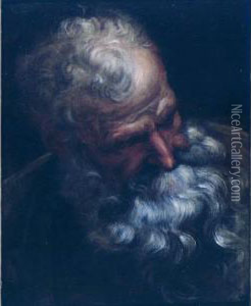 Portrait Of Saint Joseph Oil Painting - Gregorio Lazzarini