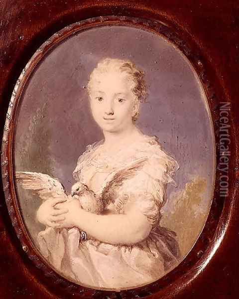 Young Girl with a Dove (L'Innocenza) Oil Painting - Rosalba Carriera