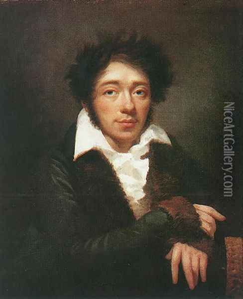 Portrait of a Man 1813 Oil Painting - Janos Rombauer