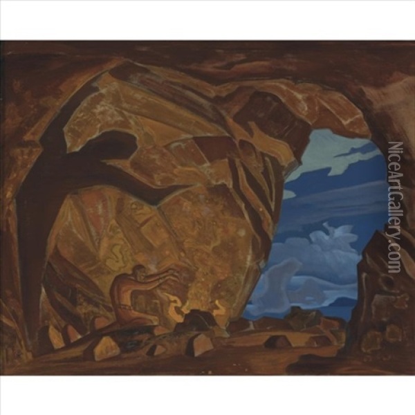 Weaver Of Spells Oil Painting - Nikolai Konstantinovich Roerich