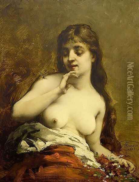 Female Nude Oil Painting - Guillaume-Romain Fouace