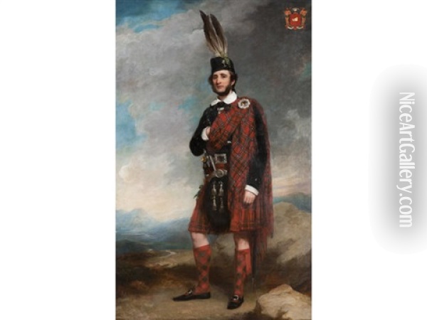 Portrait Of Duncan Macdonell Oil Painting - Sir Francis Grant