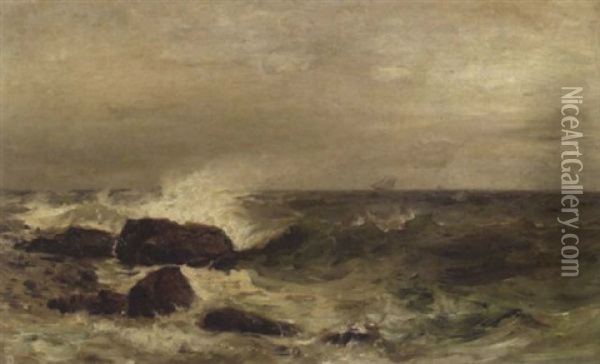 Seascape Oil Painting - Mauritz Frederick Hendrick de Haas