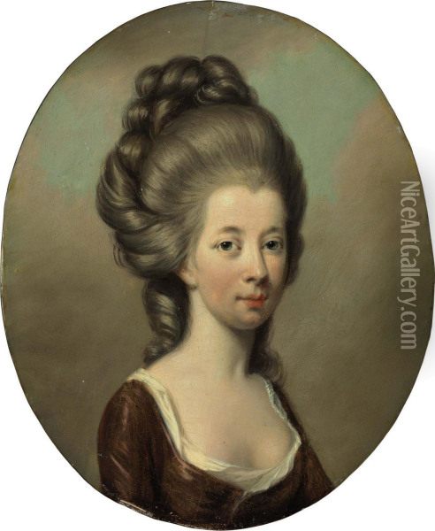 Portrait Of Emilia Olivia St. George Oil Painting - Hugh Douglas Hamilton