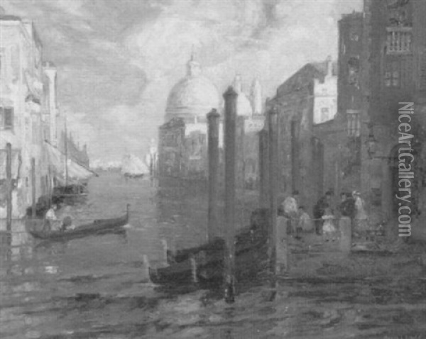 Venice Oil Painting - Ossip Leonovitch Linde