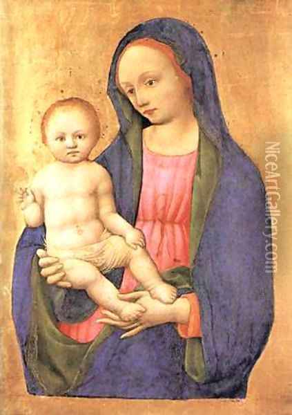 Virgin And Child 1441 Oil Painting - Bartolomeo Vivarini