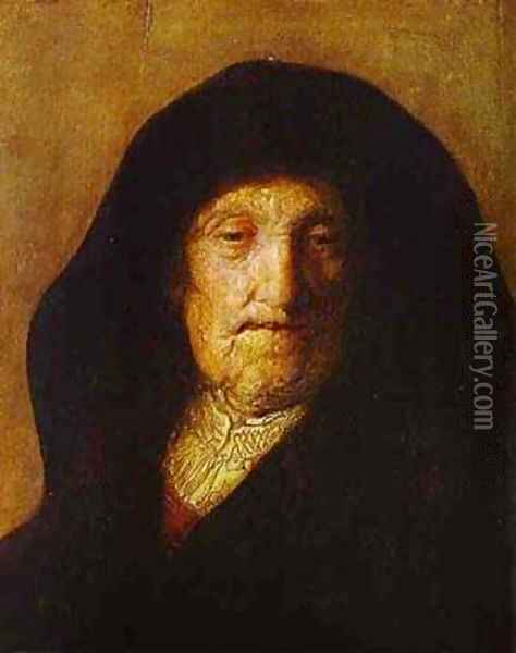 Portrait Of Rembrandts Mother 1630 Oil Painting - Harmenszoon van Rijn Rembrandt