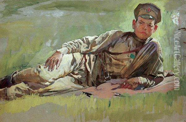 Zolnierz Rosyjski Z 1. Wojny Swiatowej Oil Painting - Martin Frost