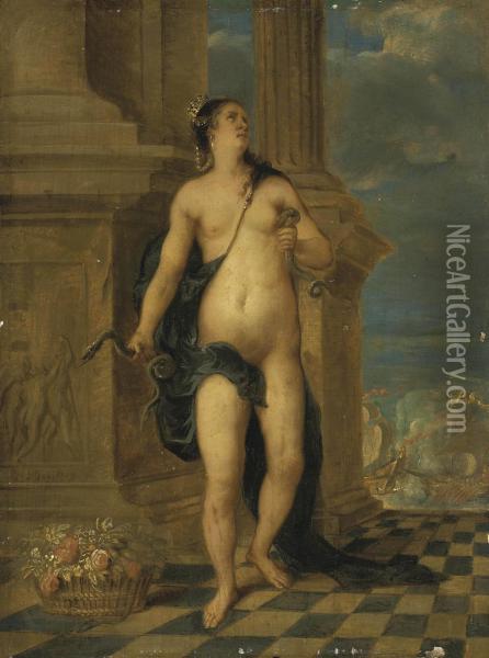 The Death Of Cleopatra Oil Painting - Balthasar Beschey