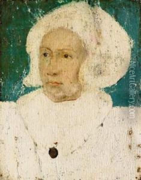 Portrait Of An English Lady Oil Painting - Hans Holbein the Younger