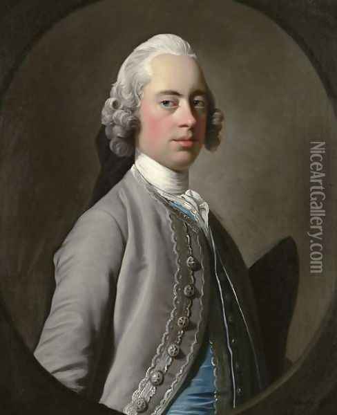 Portrait of Sir Henry Mainwaring Oil Painting - Allan Ramsay