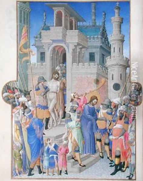 Christ Being Led from the Pretorium Oil Painting - Pol de Limbourg