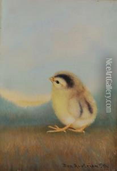 Chick Oil Painting - Ben Austrian