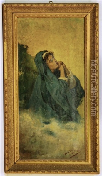 Madonna Orante Oil Painting - Carlo Stragliati