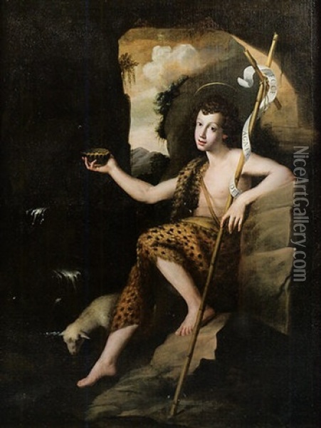 San Giovanni Battista Oil Painting - Alessandro di Cristofano Allori