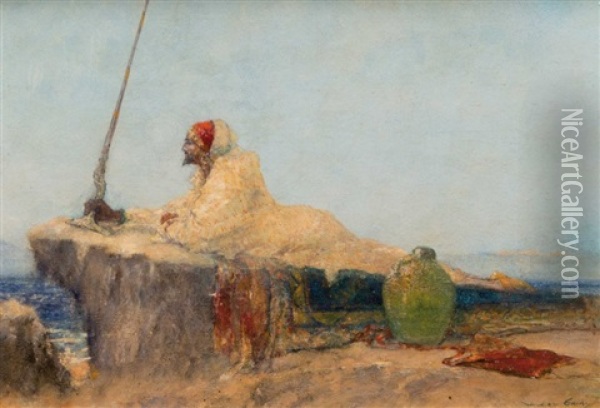 Sur Les Hauteurs De Tanger Oil Painting - Dudley Hardy