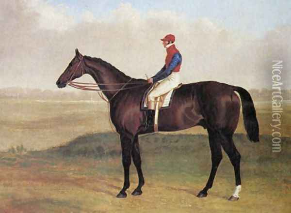 Lord Chesterfields Racehorse Don John Oil Painting - John Frederick Herring Snr