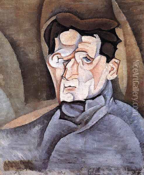 Portrait of Maurice Raynal Oil Painting - Juan Gris