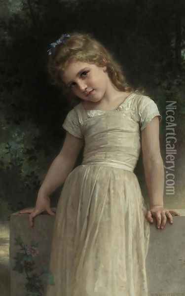 The Mischievous One Oil Painting - William-Adolphe Bouguereau