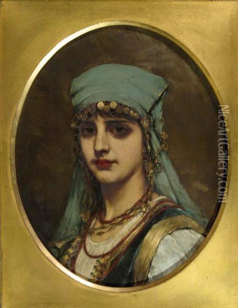 La Belle Egyptienne Oil Painting - Jan van Beers