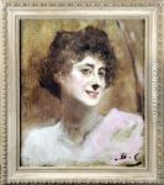 [portrait De Femme] Oil Painting - Benjamin Jean Joseph Constant