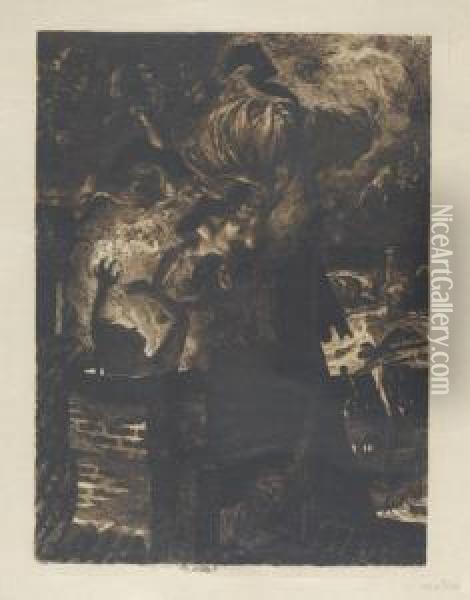 Walpurgisnacht (hexensabbat) Oil Painting - Albert Welti