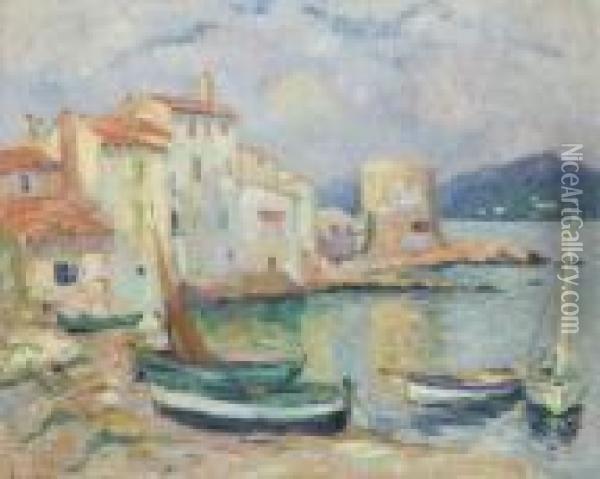 Vieux Port De Saint-tropez Oil Painting - Robert Antoine Pinchon