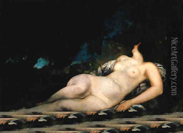 Femme endormie, tude Oil Painting - Gustave Courbet