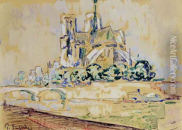Notre Dame, 1885 Oil Painting - Paul Signac
