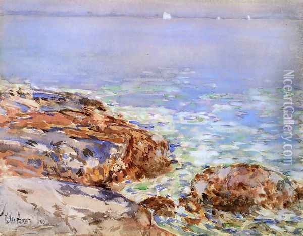 Seascape, Isles of Shoals Oil Painting - Frederick Childe Hassam